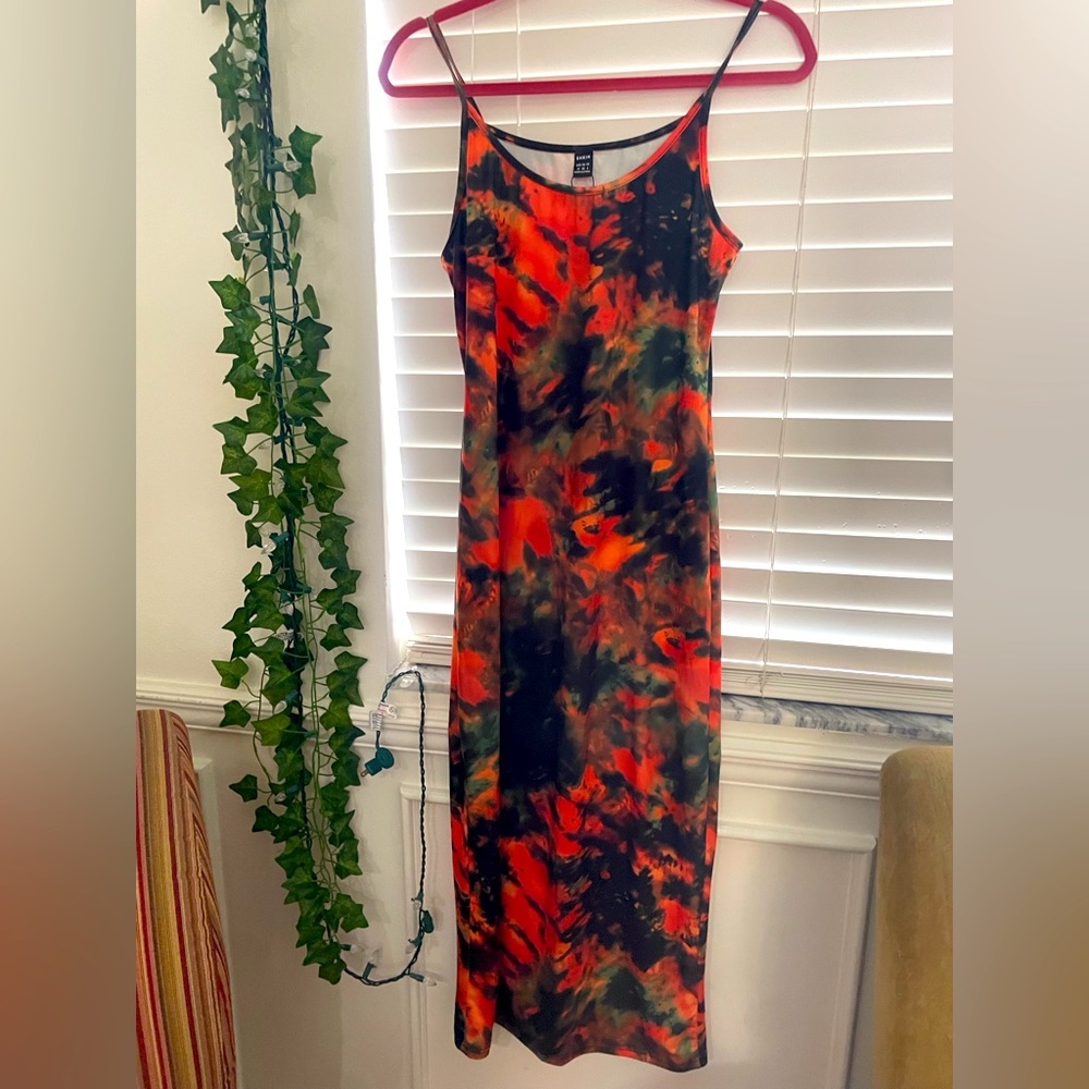 Shein Tye Dye Fitted Dress